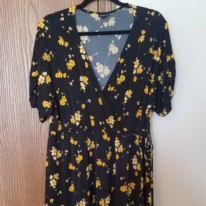 Torrid Black Maxi Floral Dress
